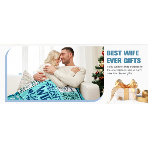 Gifts for a Wife Including a Christmas Blanket from Her Husband, Romantic Anniversary Presents, Birthday Gift Ideas, And Expressions of Love. The Best Gifts for a Wife Include a Cozy Blanket Measuring 50X60