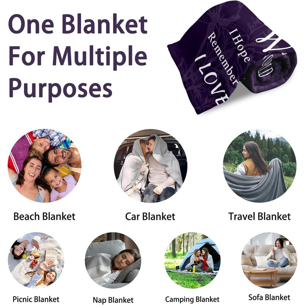 Gifts for Mom'S Birthday, a Christmas Blanket from Her, a Cozy Blanket for My Mother, The Perfect Gift for The Best Mom Ever, a Present for Mother'S Day Or Valentine'S Day, a Soft Flannel Throw for The Couch Or Measuring 50X60