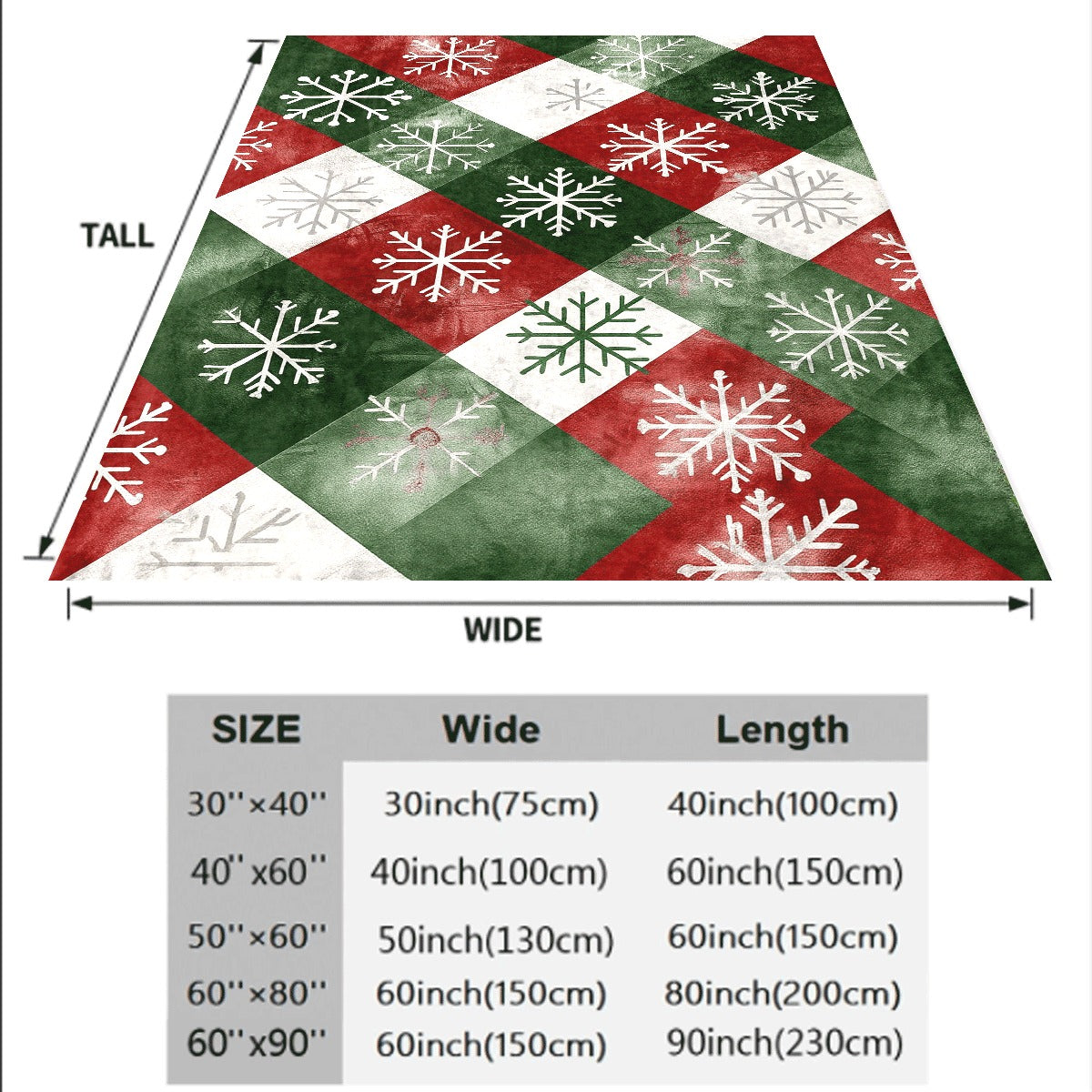 1pc Cozy Christmas Blanket with Red & Green Argyle Snowflake Pattern Soft Flannel Throw for Home, Travel, Camping, and Holiday Gifts for Family & Friends, Christmas Throw Blanket
