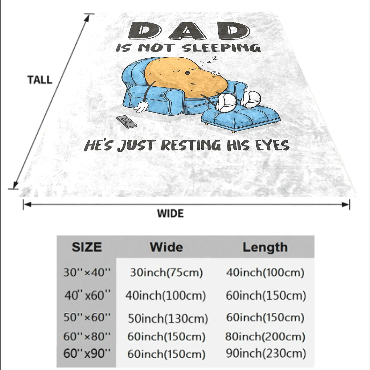 1pc Father'S Day Plush Flannel Blanket Suitable for Sofa, Travel & Office Soft Lightweight Spread with Geometric Patterns, Cozy Gift for Contemporary Living in Neutral Tones