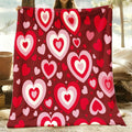 1pc Ultra-Soft Cozy Love Heart Print Bedspread/Throw Blanket - 280GSM All-Season Warm Machine Washable Bedspread Suitable for Boys, Girls,,, Birthdays, Valentine's Day Gift - Multicolor Heart Print Bedspread for Travel, Camping, Home Decor