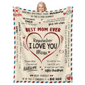GEEMBI Christmas Birthday Gifts for Mom- Super Soft Flannel Throw Blanket for Couch 50x60 In- Mom Birthday Gifts from Daughter Son, Birthday Gift for Mother in Law, Mama Gift Ideas