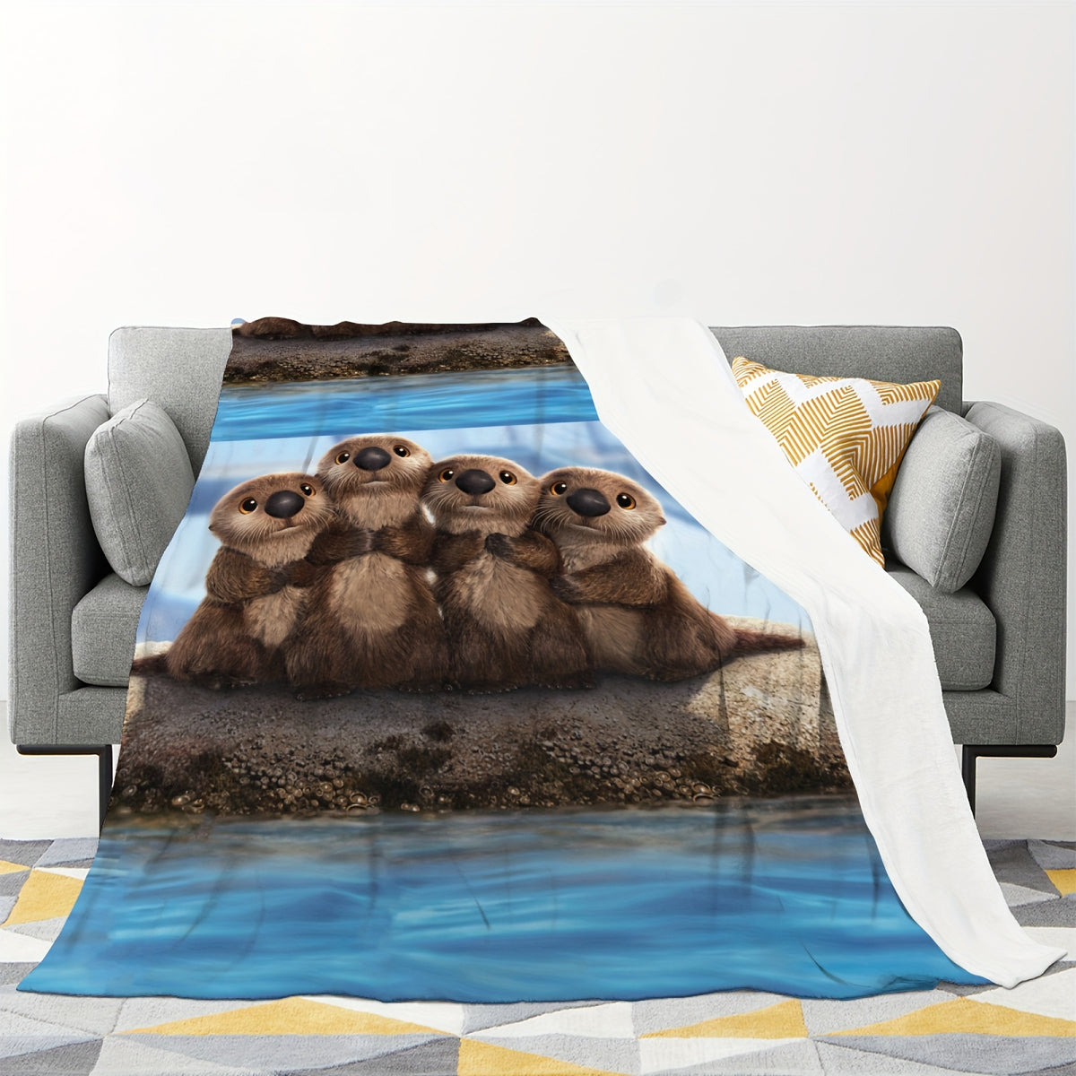 1pc Minase Fleece Throw, Designed for Both Adults And Children, Perfect for Home Use