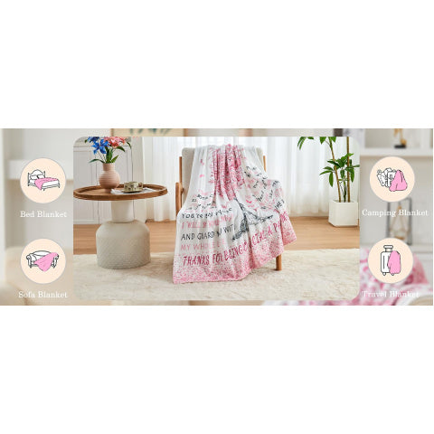 Birthday Gifts for Wife from Husband, Wife Birthday Gift Ideas, Wedding Anniversary Romantic Gifts for Women, Christmas& Valentines Day Gift for Wifey, to My Wife's Flannel Throw Blanket 80 X 60