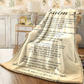 1pc Psalm 23 Blanket Christian Gifts Religious Throw Flannel Blanket, Soft Casual Warm Blanket, Multi-purpose Office Throw Blanket, Outdoor Camping Travel Blanket Multi-purpose Gift Blanket for A