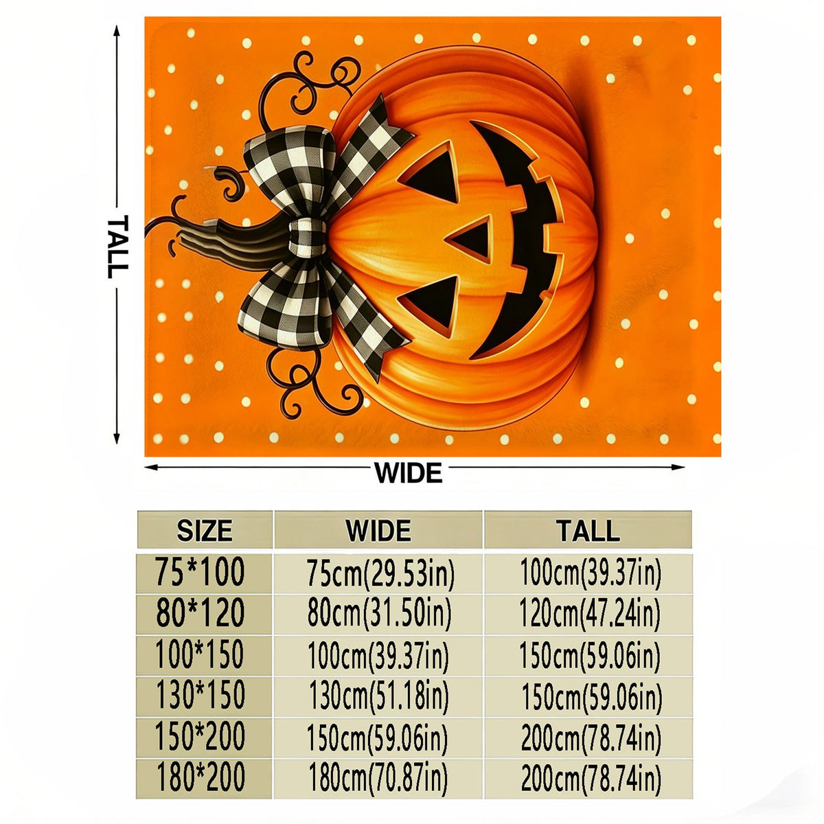 Halloween Fleece Blanket, Soft And Comfortable Throw, Enormous Pumpkin Pattern, Suitable for Office, Sofa, Living Room, Warm Decorative Item, Home Holiday Decor Gift