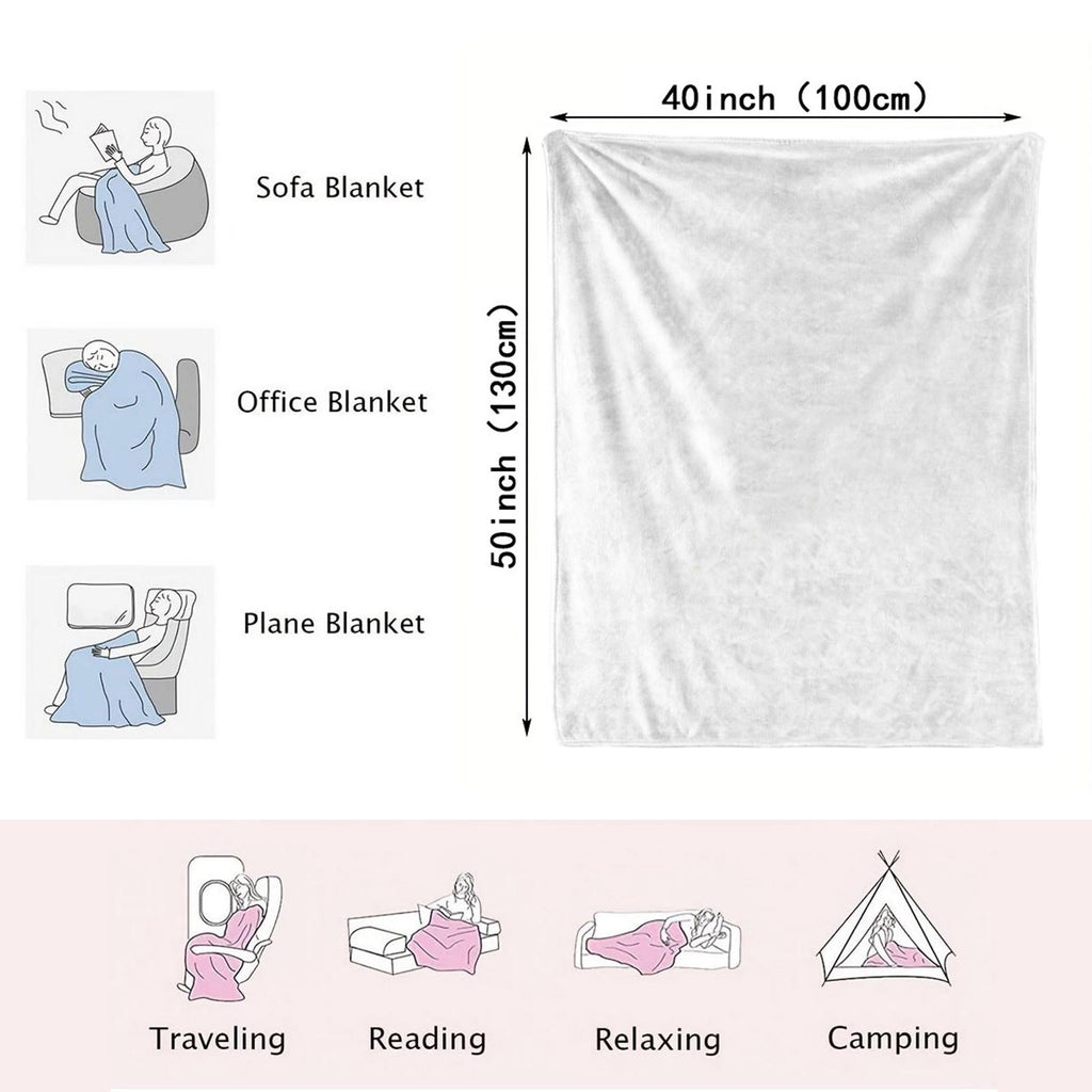 Christmas Sofa Blanket - Christmas Decoration Gift, Warm Snow Mountain Sheep And Deer Blanket for Women, Red