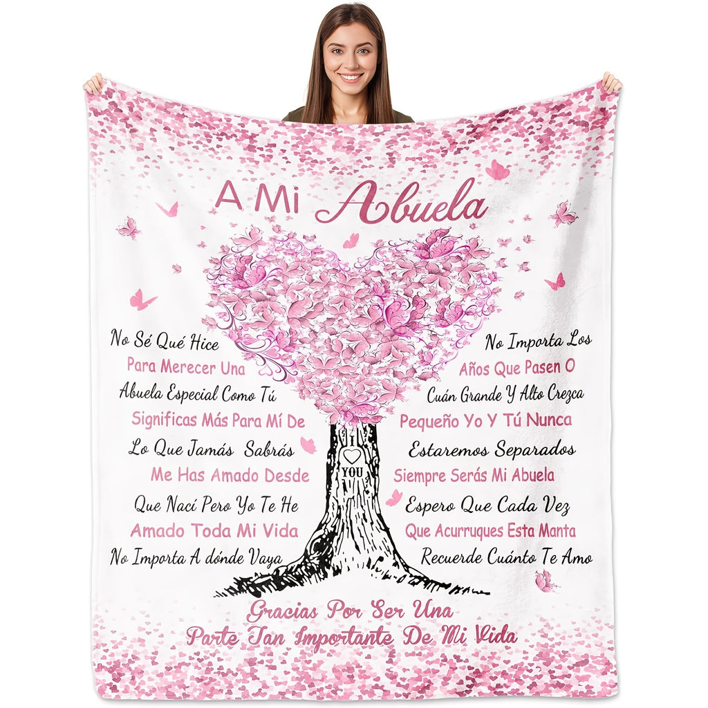 Cozy Throw Blanket for Grandma: A Cheerful Flannel Blanket Suitable for Any Time of The Year
