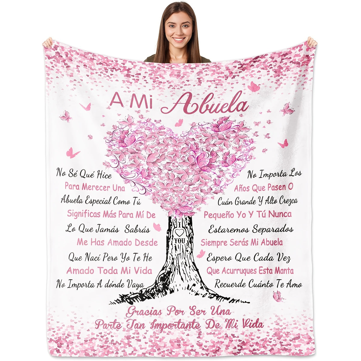 Cozy Throw Blanket for Grandma: A Cheerful Flannel Blanket Suitable for Any Time of The Year