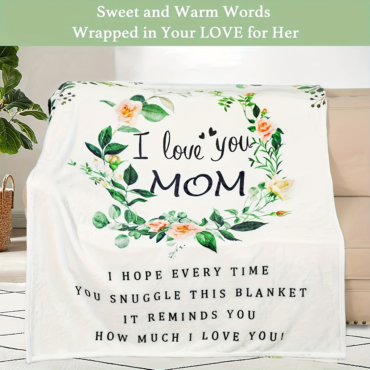 1pc 280Gsm Luxuriously Soft Flannel Throw Blanket - Ultimate Comfort for Your Mom, Ideal for Birthday Celebrations And Memorable Occasions