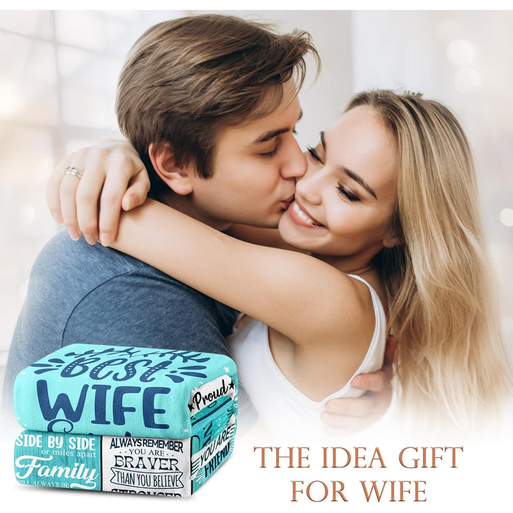 Gifts for a Wife Including a Christmas Blanket from Her Husband, Romantic Anniversary Presents, Birthday Gift Ideas, And Expressions of Love. The Best Gifts for a Wife Include a Cozy Blanket Measuring 50X60