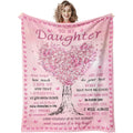 Cozy Gifts for Daughters from Parents, Including a Blanket Suitable for Christmas And Birthdays, Perfect for Adult Daughters. Ideal for Occasions Like Mother'S Day, Valentine'S Day, Or Graduation, Measuring 60X50