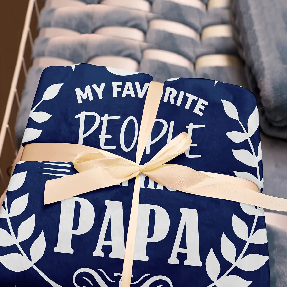 World'S Best Dad- Flannel Throw Blanket| Perfect Gift for Papa on Father'S Day, Birthday& More| Soft, Warm& Cozy| Machine Washable| Blue