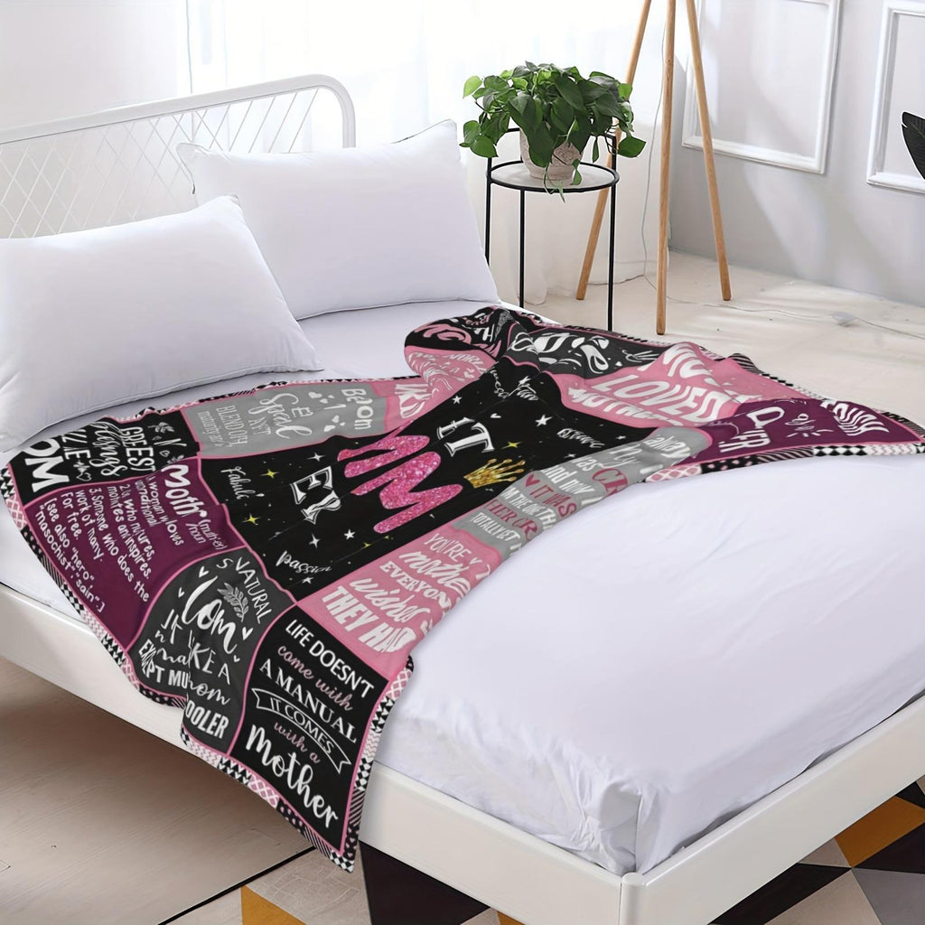 For Mom- Christmas, Mother'S Day, Valentine'S Day, Birthday for Mom from Daughter Son, Present for Mom, Unique Mom S, Expecting New Mom S for Women- Throw Blanket 280Gsm