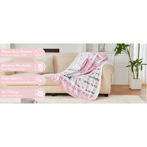 Birthday Gifts for Wife from Husband, Wife Birthday Gift Ideas, Wedding Anniversary Romantic Gifts for Women, Christmas& Valentines Day Gift for Wifey, to My Wife's Flannel Throw Blanket 80 X 60