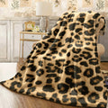 1pc a Soft Flannel Throw Blanket, Measuring 203 by 60.0 inch, Featuring a Mixed Color Leopard Pattern, Designed in a Contemporary Style, Suitable for All Seasons, Machine Washable, with a Polyester Cover, Digitally Printed