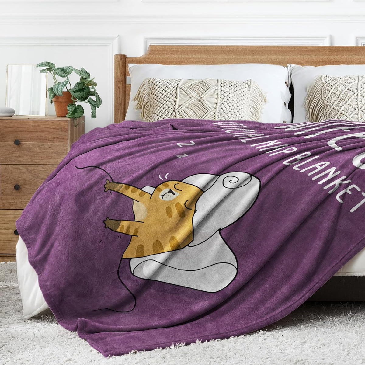 SteadStyle Christmas Wife Gifts from Husband- Gifts for Her Blanket, Wife Birthday Gift Ideas, Wedding Anniversary Romantic Gift for Wifey, Valentine's Mother's Day Present for Her 60X 50(Purple)