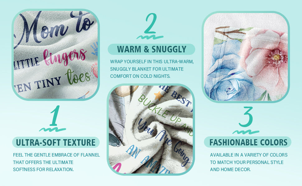 Mom to Be Throw Blanket 60X 50, New Mom Gifts for Women After Birth, Gifts for New Moms, First Time Moms/Gender Reveal/Pregnancy Gifts for Mother