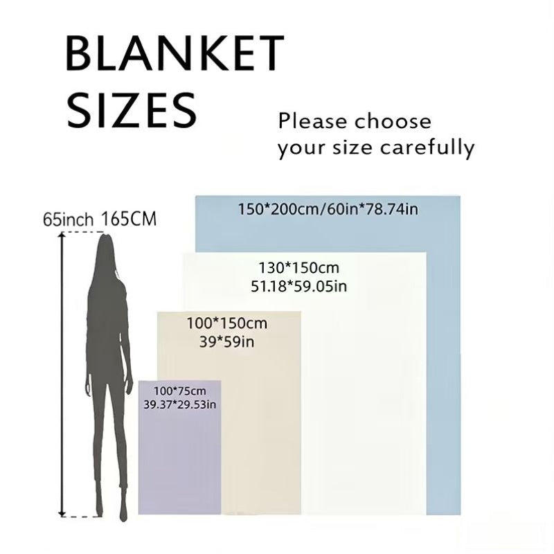 1pc 2D Flat Printing, Cute Rabbit And Flower Blanket, Soft Fleece Blanket - Pink Sweet Design, Multi-Size Available, Suitable for Living Room, Bedroom, Sofa, And Casual Use