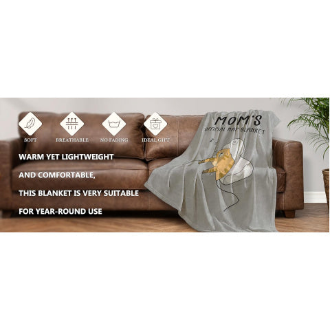 SteadStyle Christmas Mom Gifts for Mommy from Daughter Son, Mom Birthday Gifts Blanket, Mother Presents for Christmas, Valentine's Day, Mothers Day, Fluffy Blanket for Mommy, 60'' X 50''(Grey)