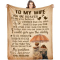 Gifts for Wife, Anniversary Wedding Gifts for Women, Birthday Wife Gifts Ideas, Healing Thoughts Blanket Presents for Her