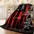 1pc American Flag Pattern Flannel Blanket Gift Blanket for Adults Good Blanket for Family Friends Suitable for Couch Office Lunch Break Blanket Camping Multipurpose Blanket