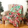 1pc Christmas Blanket Activation, Colorful Lollipop Pattern, Soft Flannel Blanket, Christmas Gift