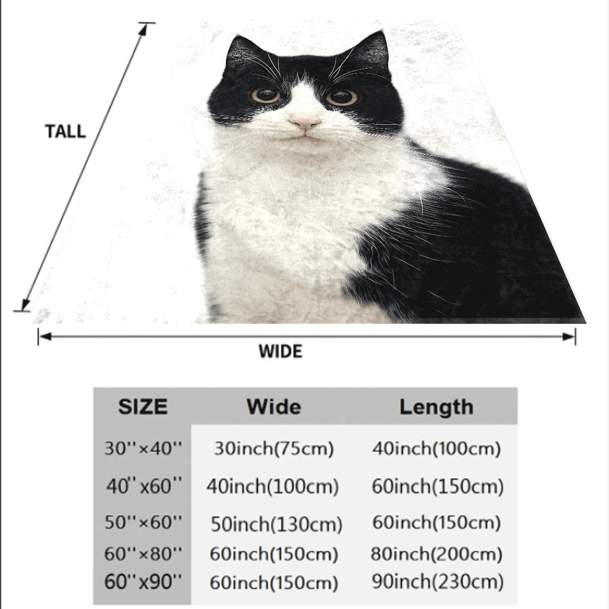1pc Adorable Cow Cat Flannel Blanket Super Soft Light Beige-Warming Throw with Cute Cat Print All-Season Cozy Blanket for Couch And Home Decor Perfect Gift for Cat Lovers Cat Blanket