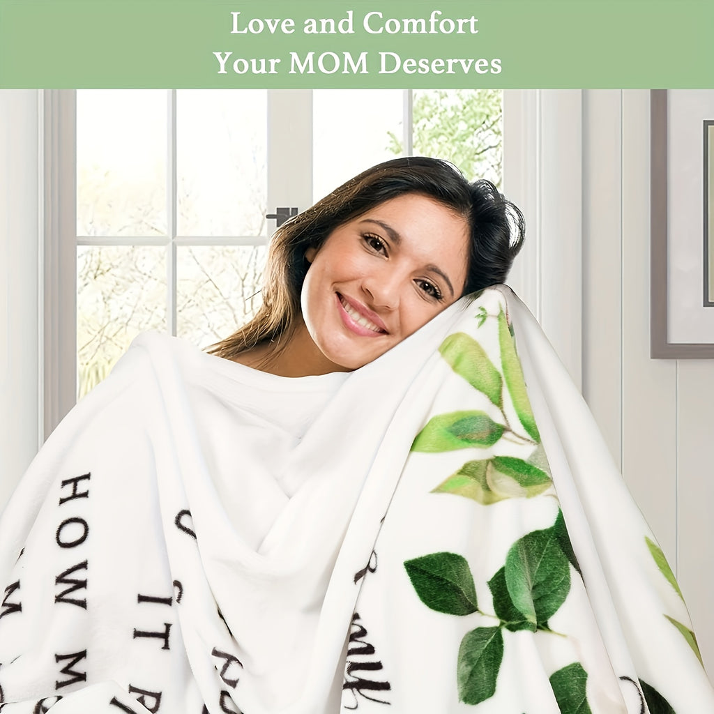 1pc 280Gsm Luxuriously Soft Flannel Throw Blanket - Ultimate Comfort for Your Mom, Ideal for Birthday Celebrations And Memorable Occasions