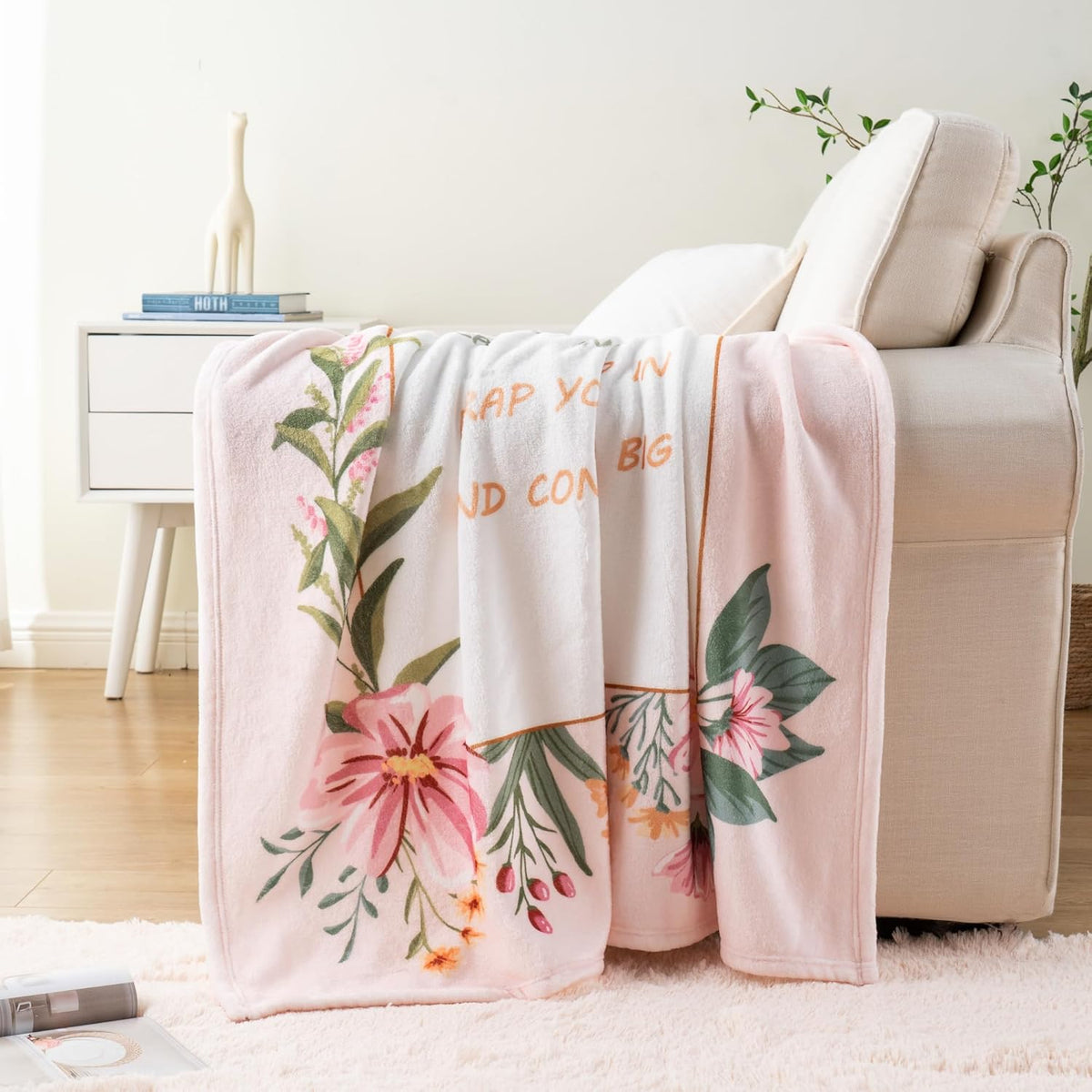 Battilo to My Mom Blanket Gift from Daughter Son, Unique Birthday Gifts for Mom Wife, Mother Birthday Present, Super Soft Flannel Throw Blankets for Bed Couch Mom Day(50 X 60in)