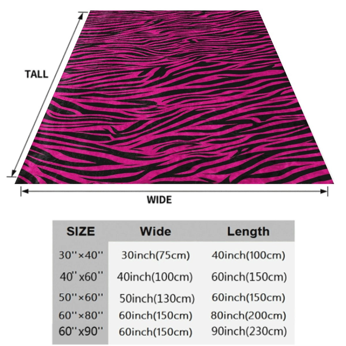 1pc Pink And Black Zebra Print Soft Flannel Blanket Cozy Plush Flannel Throw for Sofa All-Season Warm Decorative Blanket