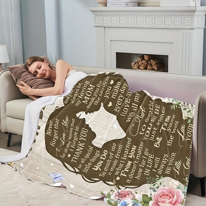 Gifts for Mom, Birthday Gifts for Mom, Mom Birthday Gifts, Mom Gift from Daughter, Mom Blanket Gifts for Christmas Valentine's Day Birthday, Throw Blanket