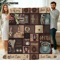 1pc Coffee Cup Patterned Blanket, Retro Style Design, Soft Plush Surface, Flannel Material Lightweight And Durable, Multiple Sizes Available, Ideal for Holiday Gatherings, Living Room Leisure, Bedroom Sleep, Study Reading, Seasonal Home Decor