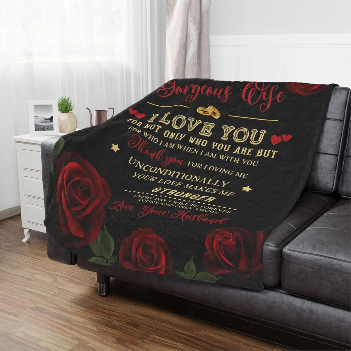 A Blanket for My Wife from Her Husband - a Romantic Gift for Her Birthday, Christmas, Valentine'S Day, Mother'S Day, Anniversaries, Holidays, And a Special Expression of Love