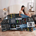 1pc Contemporary Aviation-Themed Flannel Throw Blanket Pilot Dashboard Design, Machine Washable, Hypoallergenic, Multipurpose, Digital Print, All-Season Comfort 100% Polyester, Lightweight Cozy D