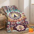 1pc Mandala Meditation Flannel Throw Blanket- Soft, Warm, and Cozy with Vibrant Yoga-Inspired Design, Perfect for Sofa,, or Office- Ideal Gift for Friends and Family, Spiritual Decor| Vibrant Throw Blanket| Digital Print Design, Yoga Gift