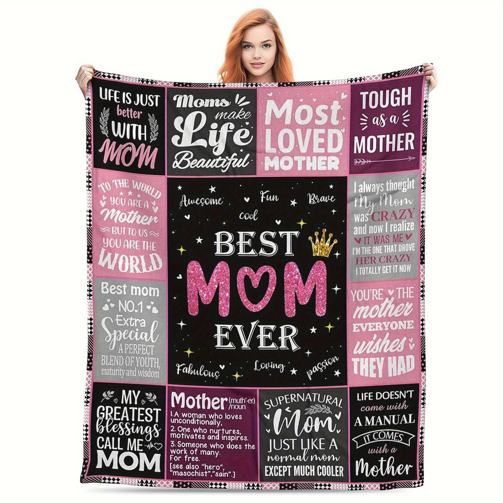 For Mom- Christmas, Mother'S Day, Valentine'S Day, Birthday for Mom from Daughter Son, Present for Mom, Unique Mom S, Expecting New Mom S for Women- Throw Blanket 280Gsm