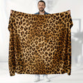 1pc 2D Printed Flannel Leopard Print Blanket, Featuring a Leopard Print Design¡ªsoft, Warm, and Cozy, Lightweight and Durable, Available in Multiple Sizes, Perfect for Holiday Gatherings, Living Room Lounging, Bedroom Warmth, and Office Naps.