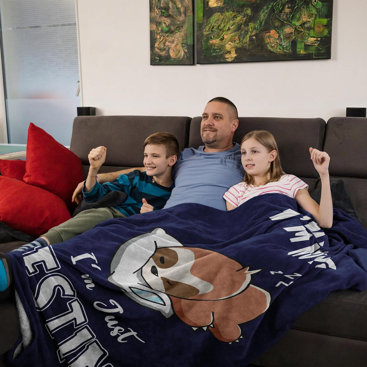 Birthday Gifts for Men/Him, Gifts for Him Dad Grandpa Husband Blanket 60X50, Anniversary Retirement Gift for Man, I'M Not Sleeping I'M Just Resting My Eyes