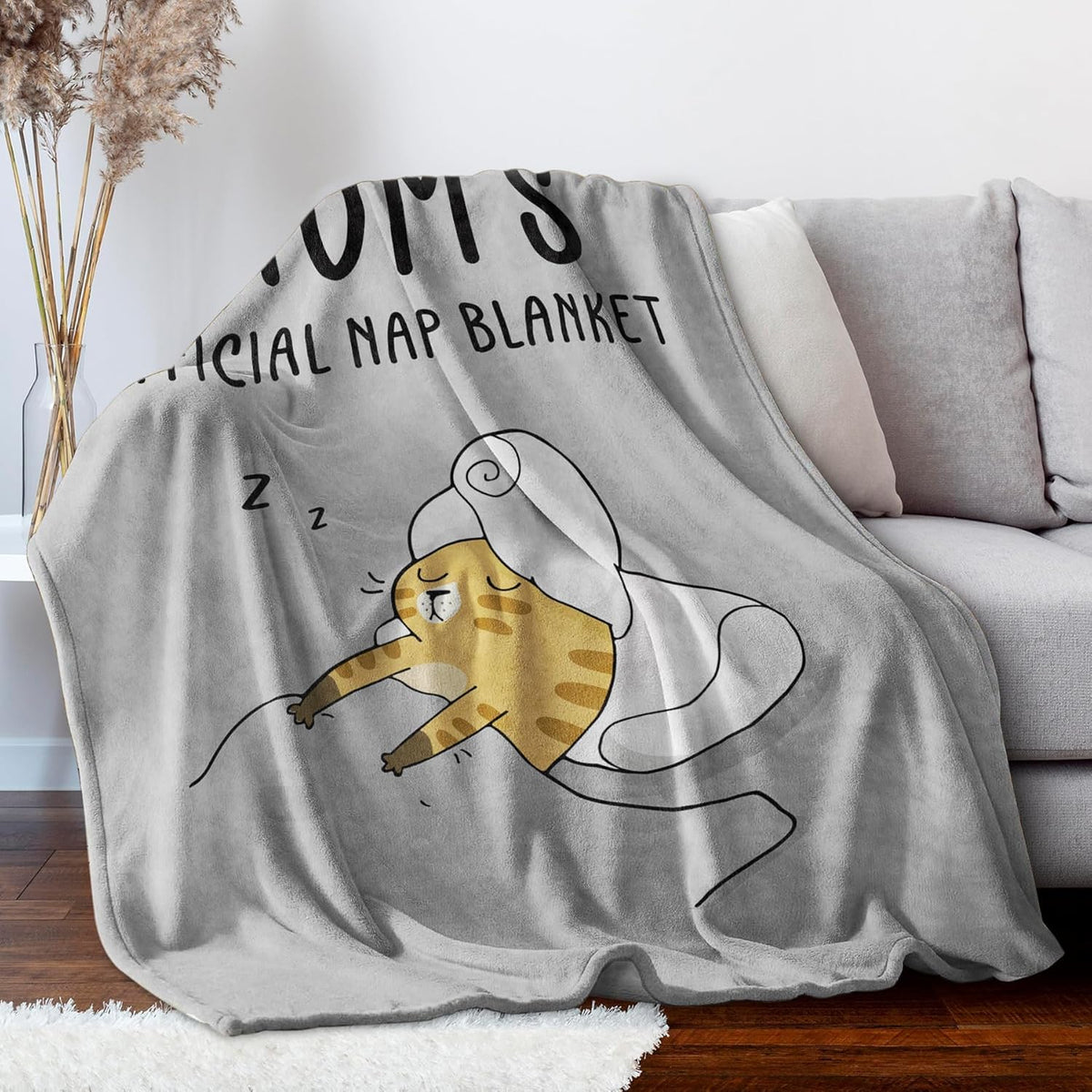 SteadStyle Christmas Mom Gifts for Mommy from Daughter Son, Mom Birthday Gifts Blanket, Mother Presents for Christmas, Valentine's Day, Mothers Day, Fluffy Blanket for Mommy, 60'' X 50''(Grey)