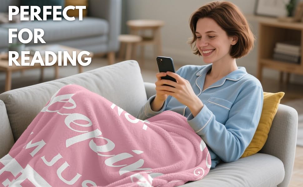 Kituzol Presents Birthday Gifts for Women, Including a Special Gift for Moms, Perfect for Anniversaries Or Retirement. This Pink Blanket, Measuring 60X50 Inches, Features The Phrase 'I'M Not Sleeping, I'M Just Resting My Eyes.'