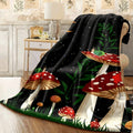 1pc 1pcs, Mushroom Snail Flannel Blanket Lunch Break Blanket Sofa Blanket Sofa Warm And Comfortable Soft Blanket for Gift Home Comfort And Lightweight Blanket Sofa Blanket Travel Camping Living Room O