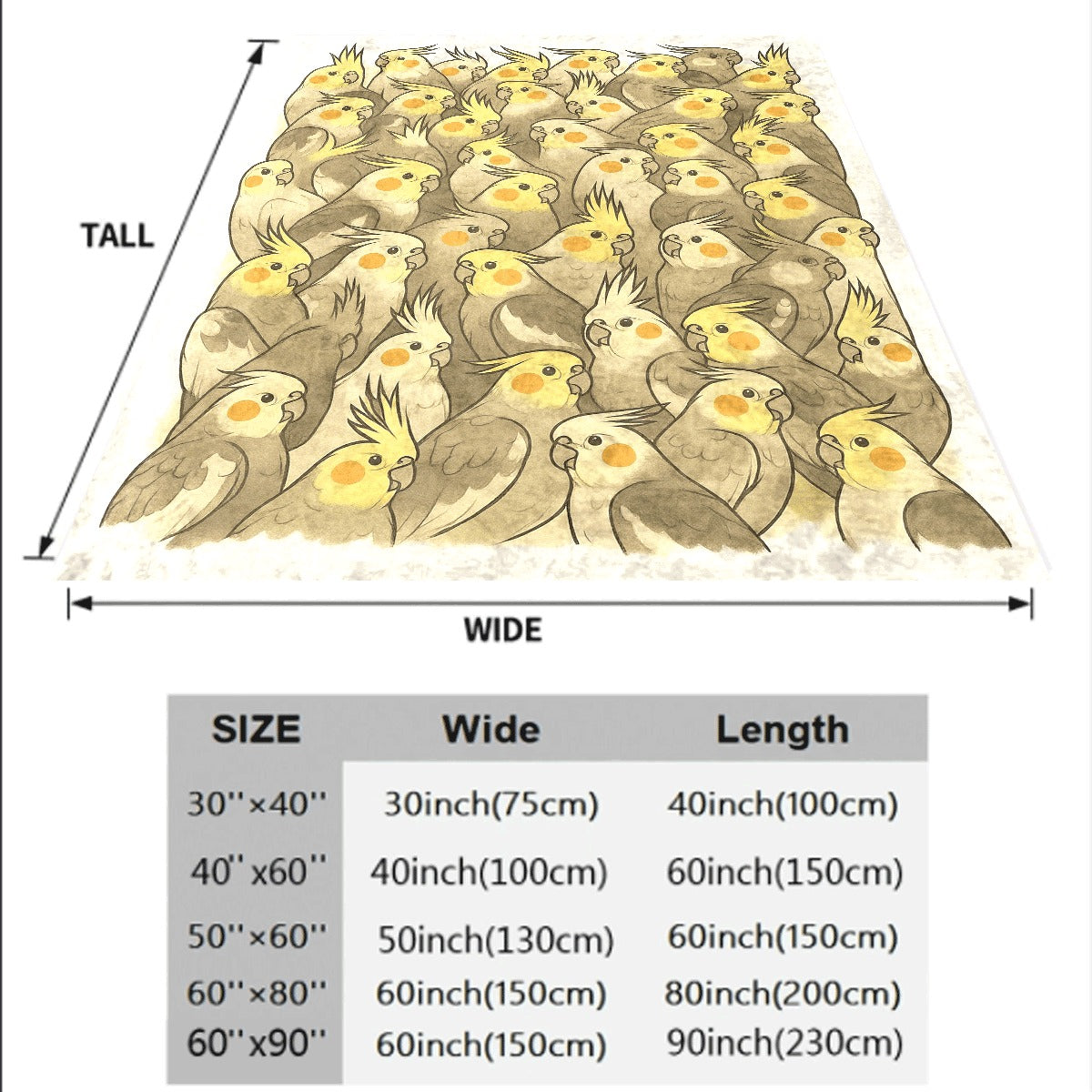 1pc Roosteratiels Galore Flannel Blanket Soft Warm All-Seedion Throw with Roosteratiel Birds in Yellow Grey White Black Brown Beige Cozy Sofa Camping & Travel Companion Machine W