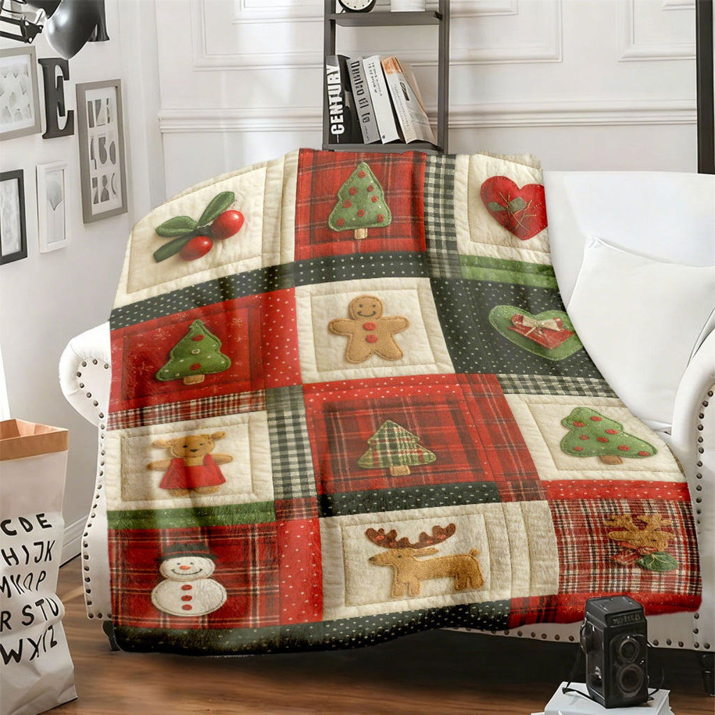 1pc Christmas Holiday Printed Blanket, Cozy Festive Throw Blanket, Super Warm Soft and Comfortable Flannel Blanket, Multiple Sizes Available, Suitable for Living Room, Bedroom, Balcony, Courtyard