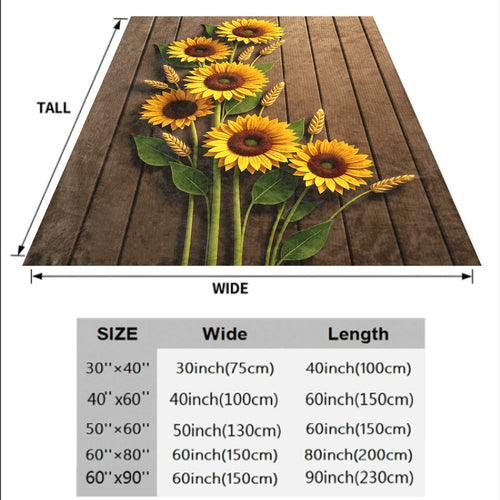 1pc A Cozy Sunflower-Themed Fleece Blanket with Soft, High-Definition Digital Printing, Perfect As a Gift for Family And Friends in Any Season A Cooling Blanket Suitable for Year-Round Use! Made Fro