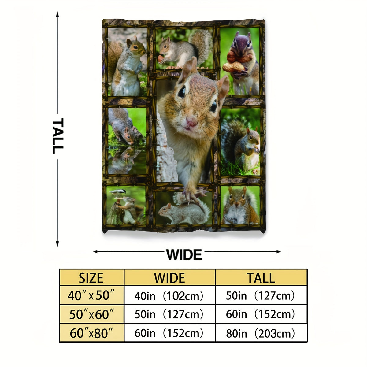 1pc Ultra-Soft Flannel Blanket Featuring a Squirrel Design, Perfect for Adding Warmth And to Your Couch, Sofa, Or Bed Throughout The Year