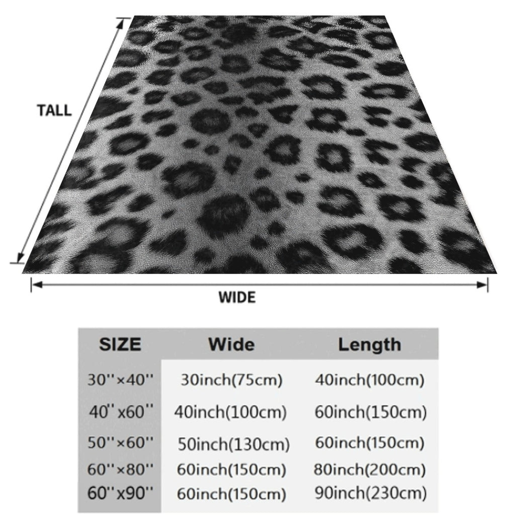 1pc a Black And White Spotted Leopard Print Throw, Ideal for Napping at The Office, a Comfortable Blanket for Home, And a Wonderful Present for Loved Ones