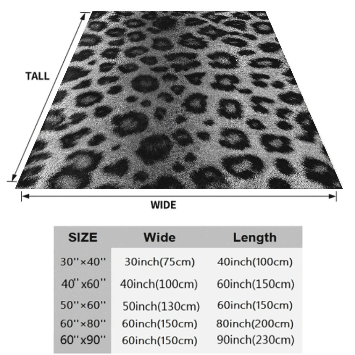 1pc a Black And White Spotted Leopard Print Throw, Ideal for Napping at The Office, a Comfortable Blanket for Home, And a Wonderful Present for Loved Ones
