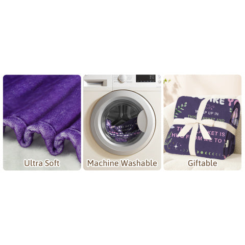 Presents for Mom: A Cozy Flannel Throw Blanket, Perfect for Mother'S Day Or Her Birthday, from Her. The Ultimate Gift for The Best Mom Ever, Measuring 60X50