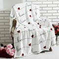 Valentine's Day Throw Blanket Ultra Soft Flannel Blanket for Bed and Couch Cozy Holiday Theme Throw Warm Winter Valentines Decoration, 50 X 60 Inches